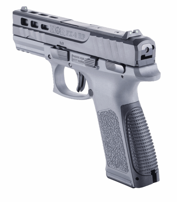 N96 KORFX-9 RP Compact Semi-Auto 9mm Handgun GREY - Image 3