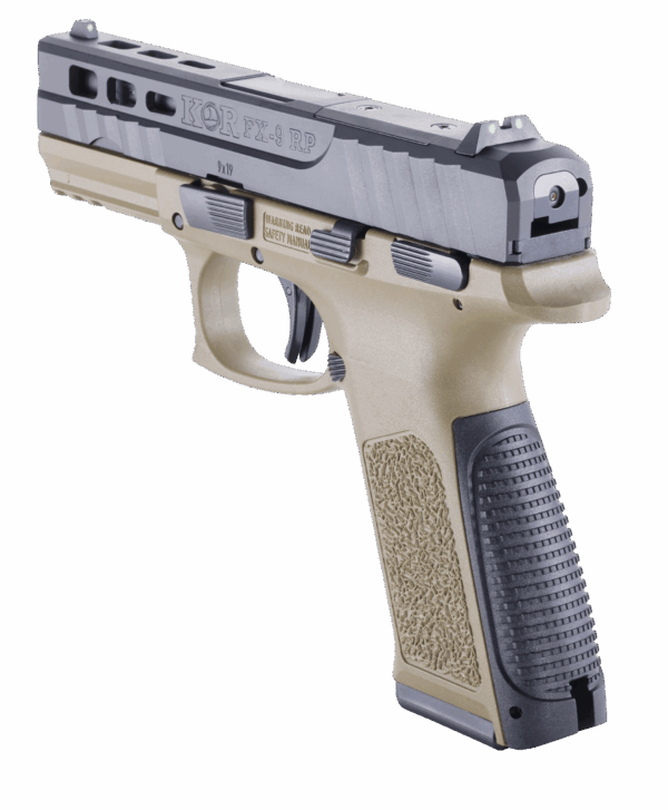 N96 KORFX-9 RP Compact Semi-Auto 9mm Handgun Sand - Image 3