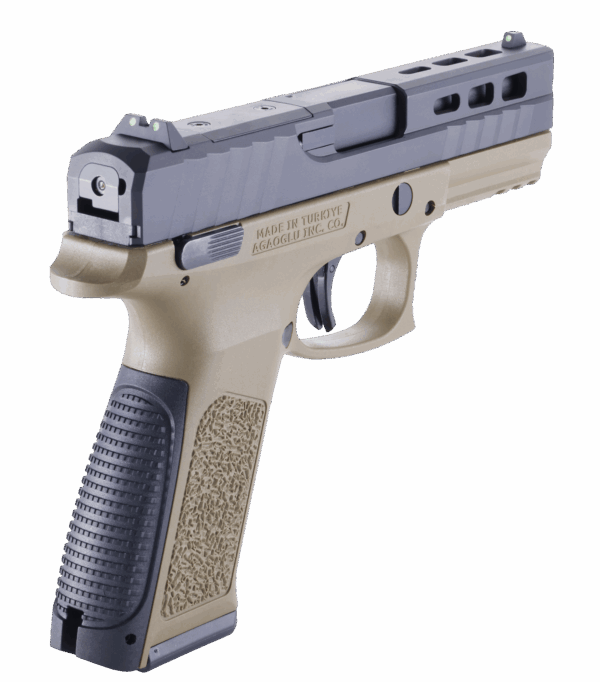 N96 KORFX-9 RP Compact Semi-Auto 9mm Handgun Sand - Image 4