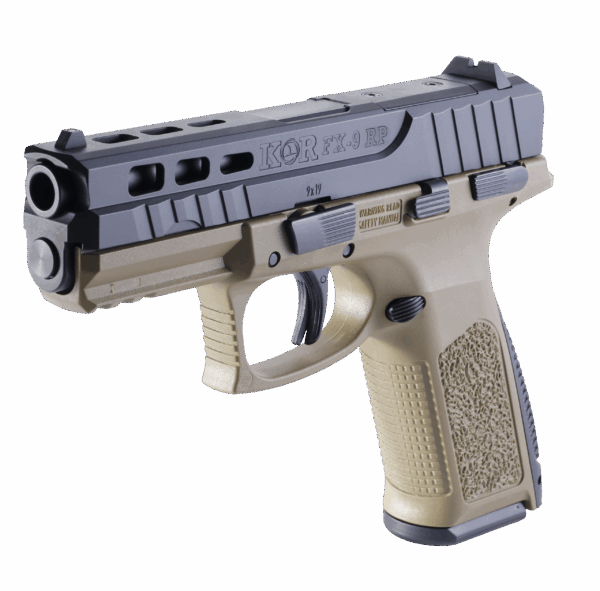 N96 KORFX-9 RP Compact Semi-Auto 9mm Handgun Sand - Image 5