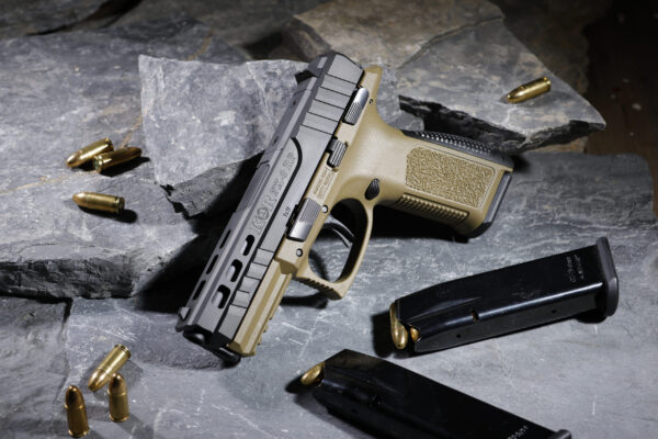 N96 KORFX-9 RP Compact Semi-Auto 9mm Handgun Sand - Image 2