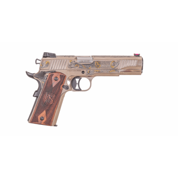 It's Here!  1911 Semi Auto Handgun 45 ACP SILVER/GOLD